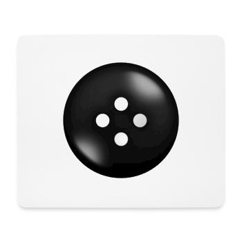 schwarzer Knopf - Mousepad (Querformat) - Weiß - Vorne