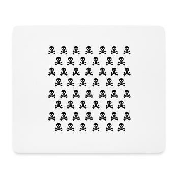 Emo Schädel - Mousepad (Querformat) - Weiß - Vorne