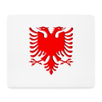 red 3d Albania - Shqiperia - Mousepad (Querformat) - Weiß - Vorne