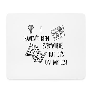 Travel - Mousepad (Querformat) - Weiß - Vorne