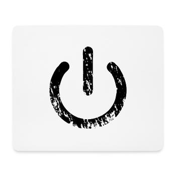 on / off button - Mousepad (Querformat) - Weiß - Vorne