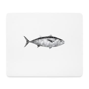 Poisson - Tapis de souris (format paysage) - blanc - Devant