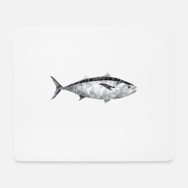 Fisch - Mousepad (Querformat) - Weiß