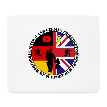 german_british_friedship - Mousepad (Querformat) - Weiß - Vorne