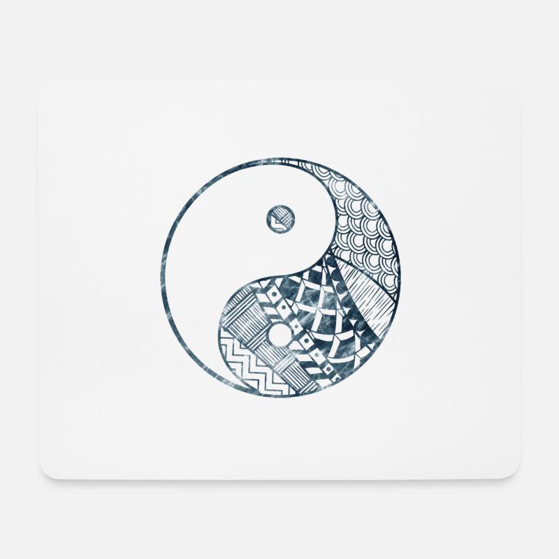 Yin Yang - Mouse Pad (horizontal) - white