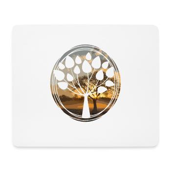 arbre - Tapis de souris (format paysage) - blanc - Devant