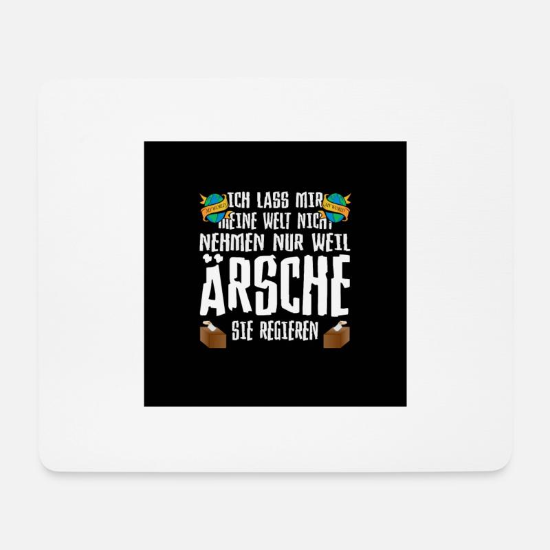 Meine Welt Regieren - Mousepad (Querformat) - Weiß