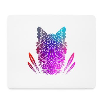 Fuchs - Mousepad (Querformat) - Weiß - Vorne