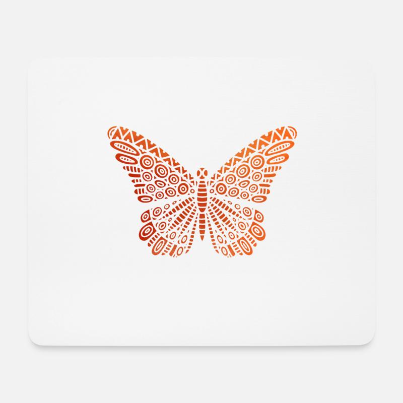 Schmetterling - Mousepad (Querformat) - Weiß