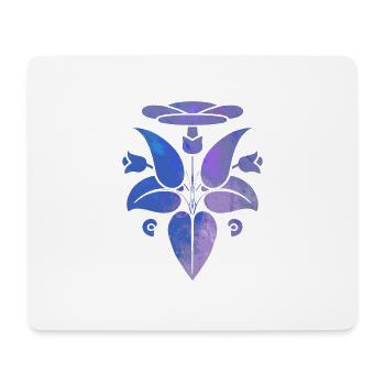 Blume - Mousepad (Querformat) - Weiß - Vorne