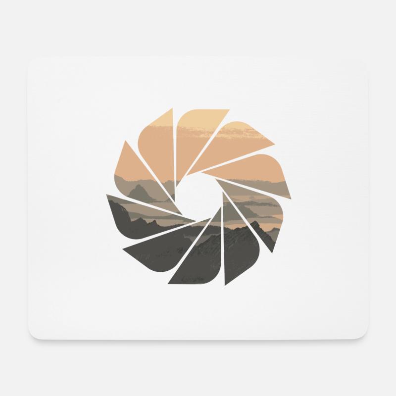 Mountain landscape - Mouse Pad (horizontal) - white