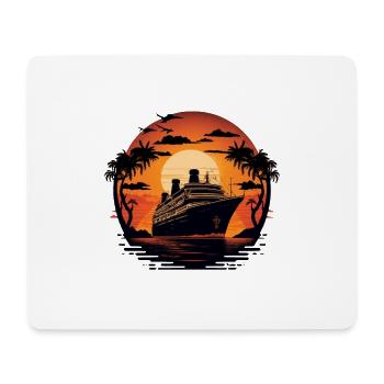 Sunset cruise - Mouse Pad (horizontal) - white - Front