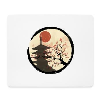 Kyoto in bloom - Mousepad (Querformat) - Weiß - Vorne