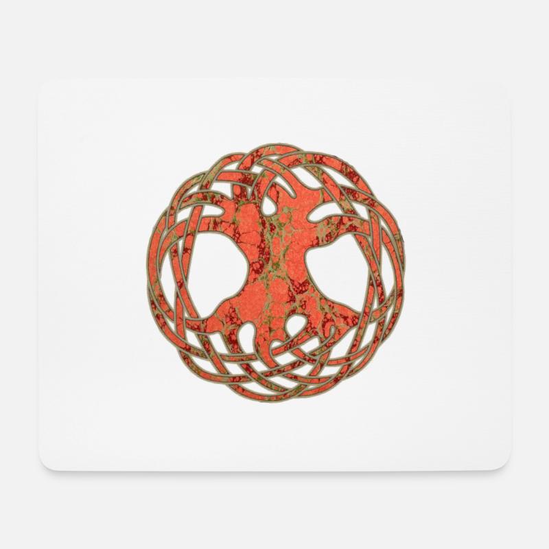 keltischer lebensbaum e 213 - Mousepad (Querformat) - Weiß