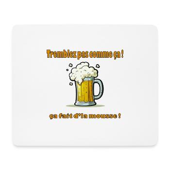tremblez - Tapis de souris (format paysage) - blanc - Devant