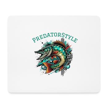 Dynamic predator – "Catch Me If You Can" - Mouse Pad (horizontal) - white - Front