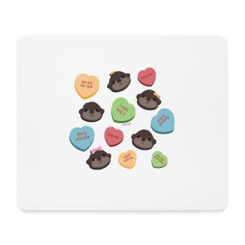 Conférences Tazzz| Bonbons de la Saint-Valentin - Tapis de souris (format paysage) - blanc - Devant