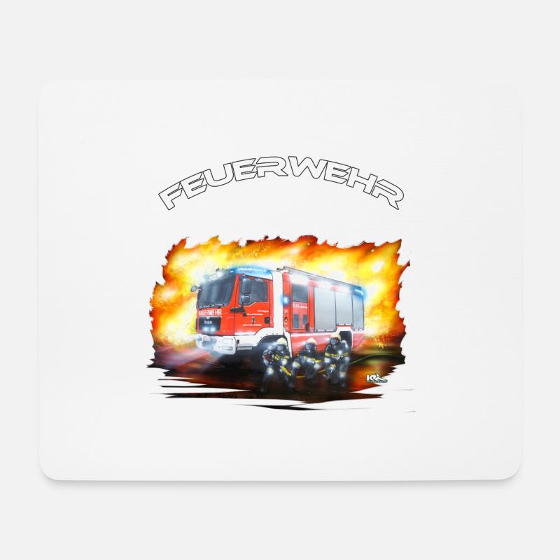 TLFA neu Schrift oben - Mousepad (Querformat) - Weiß