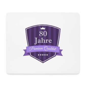Premium 80 lila - Mousepad (Querformat) - Weiß - Vorne