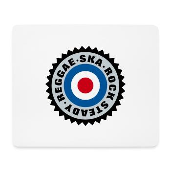 Ska, Rock Steady, Reggae Mod Target - Mousepad (Querformat) - Weiß - Vorne