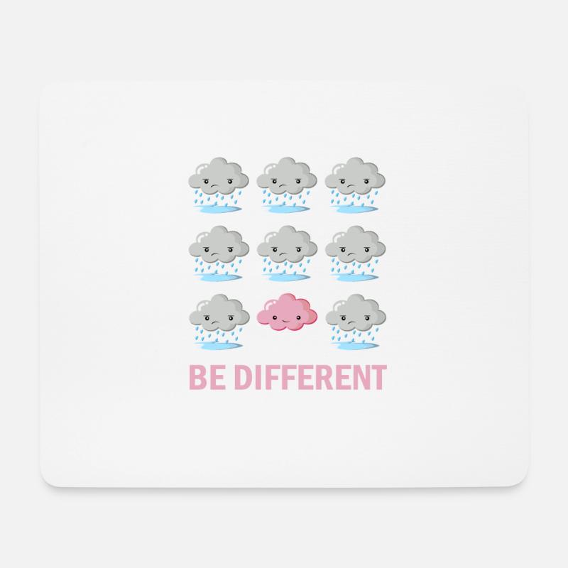 Be different - Mouse Pad (horizontal) - white