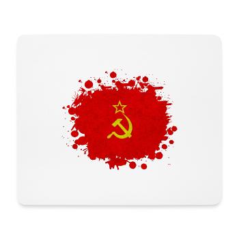 UdSSR Klecks / Sowjetunion Geschenk Kommunismus - Mousepad (Querformat) - Weiß - Vorne