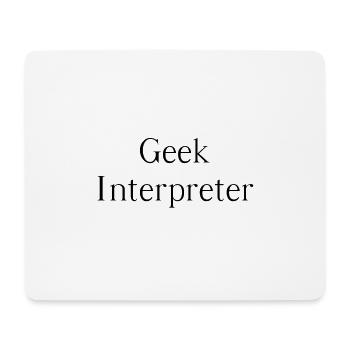 Geek interpreter - Mousepad (Querformat) - Weiß - Vorne