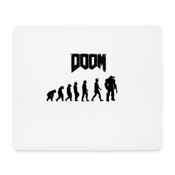 Minimalistische menschliche Evolutionssilhouetten - Mousepad (Querformat) - Weiß - Vorne
