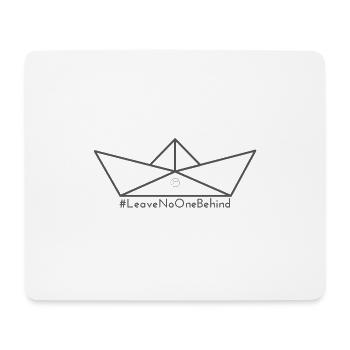 #LeaveNoOneBehind - Mouse Pad (horizontal) - white - Front