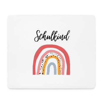 Schulkind Regenbogen Geschenkidee zur Einschulung - Mousepad (Querformat) - Weiß - Vorne