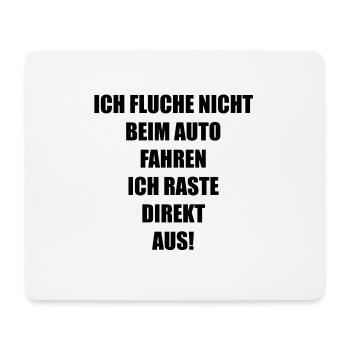 Ich fluche nicht beim Auto fahren Geschenk Lustig - Mousepad (Querformat) - Weiß - Vorne