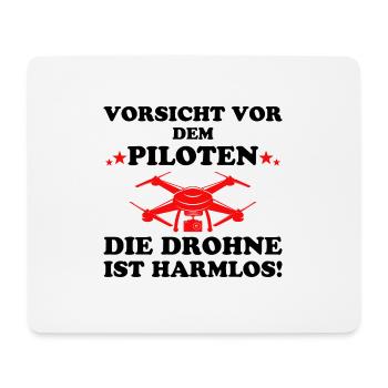 Vorsicht vor dem Piloten Drohne Lustig Geschenk - Mousepad (Querformat) - Weiß - Vorne