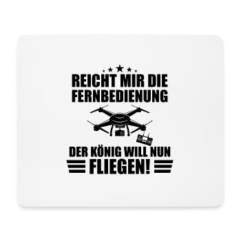 Reich mir die Fernbedienung Drohne Geschenk Lustig - Mousepad (Querformat) - Weiß - Vorne