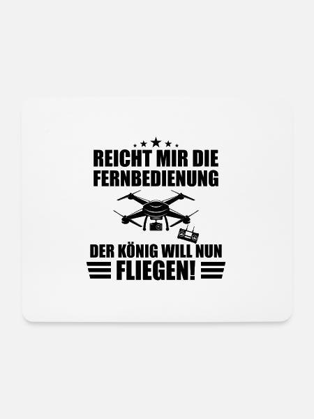 Reich mir die Fernbedienung Drohne Geschenk Lustig - Mousepad (Querformat) - Weiß