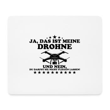 Ja das ist meine Drohne Geschenk Lustig Fliegen - Mousepad (Querformat) - Weiß - Vorne