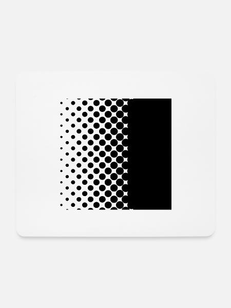 Black points - Mousepad (Querformat) - Weiß