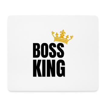 Boss King Cadeau Hommes Roi - Tapis de souris (format paysage) - blanc - Devant