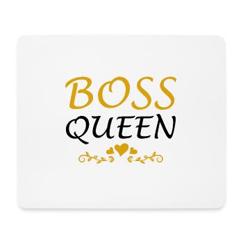 Boss Queen Lady Ladies Gift - Mouse Pad (horizontal) - white - Front