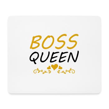 Boss Queen Lady Ladies Gift - Mouse Pad (horizontal) - white - Front