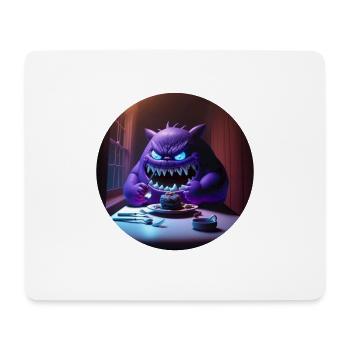 Süsses Monster Comic - Mousepad (Querformat) - Weiß - Vorne