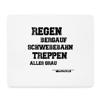 Regen Treppen Wuppertal - Mousepad (Querformat) - Weiß - Vorne