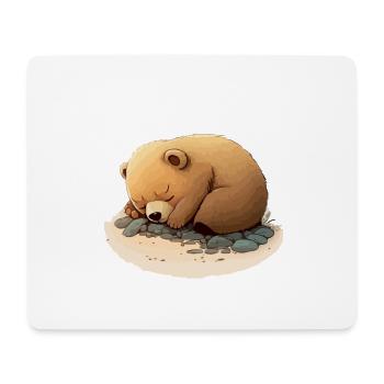 Lolou the little bear - Mouse Pad (horizontal) - white - Front