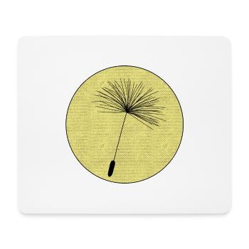Graines de pissenlit - Tapis de souris (format paysage) - blanc - Devant