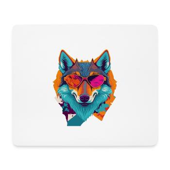 Retro Wolf Revolt - Mouse Pad (horizontal) - white - Front