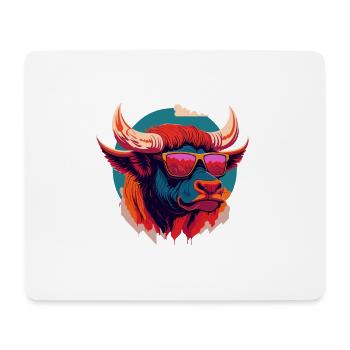 Wildfire Bison - Mouse Pad (horizontal) - white - Front