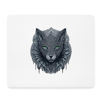 Totem du Chat - Tapis de souris (format paysage) - blanc - Devant