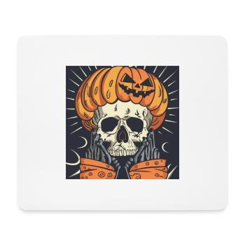 Halloween Skeleton Pumpkin - Mouse Pad (horizontal) - white - Front