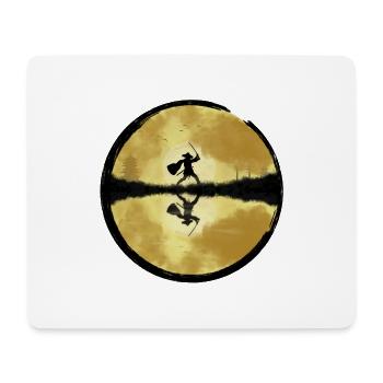 Samurai - Mousepad (Querformat) - Weiß - Vorne