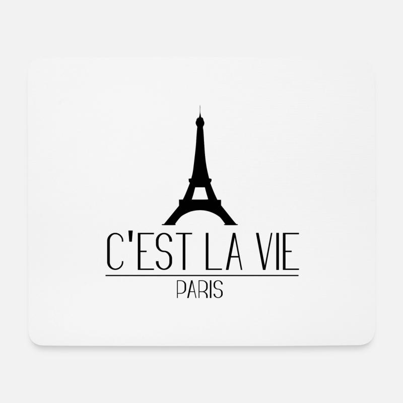 Paris that's life quote - Mouse Pad (horizontal) - white