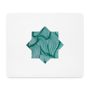 Stars - hand-painted by Martina Eßer - Mouse Pad (horizontal) - white - Front